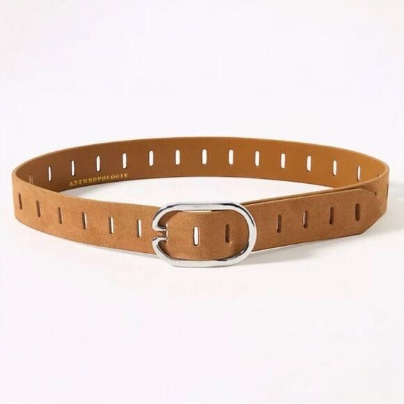 NWT Anthropologie Adjustable Notch Belt Honey Size Large